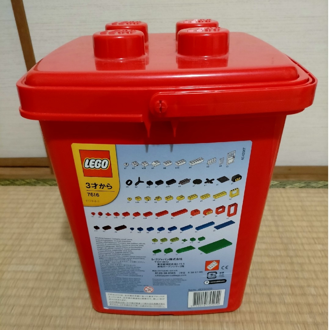 Lego(レゴ)のレゴ　赤いバケツ キッズ/ベビー/マタニティのおもちゃ(積み木/ブロック)の商品写真