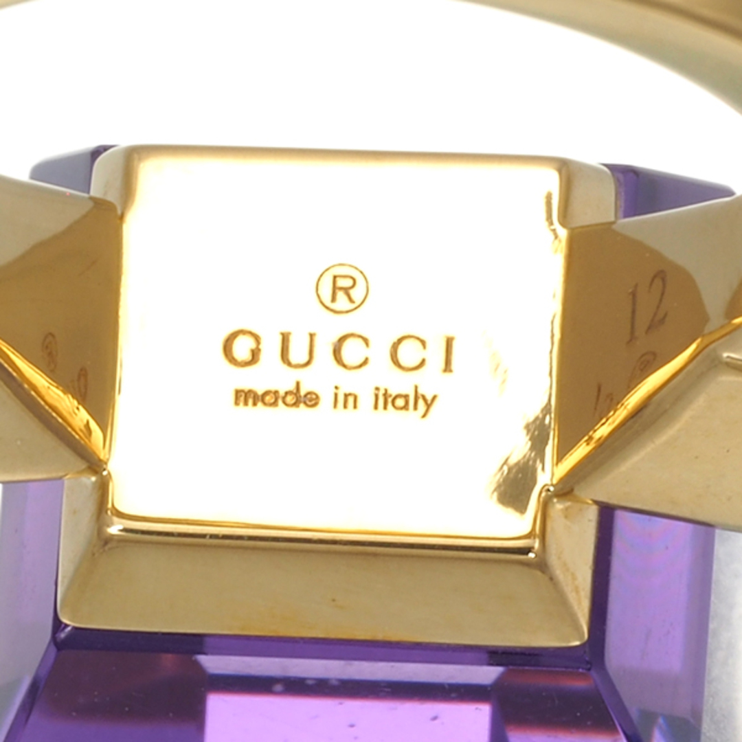 日本最大級 アメジスト リング グッチ - GUCCI 12号 by の通販 K18YG その他