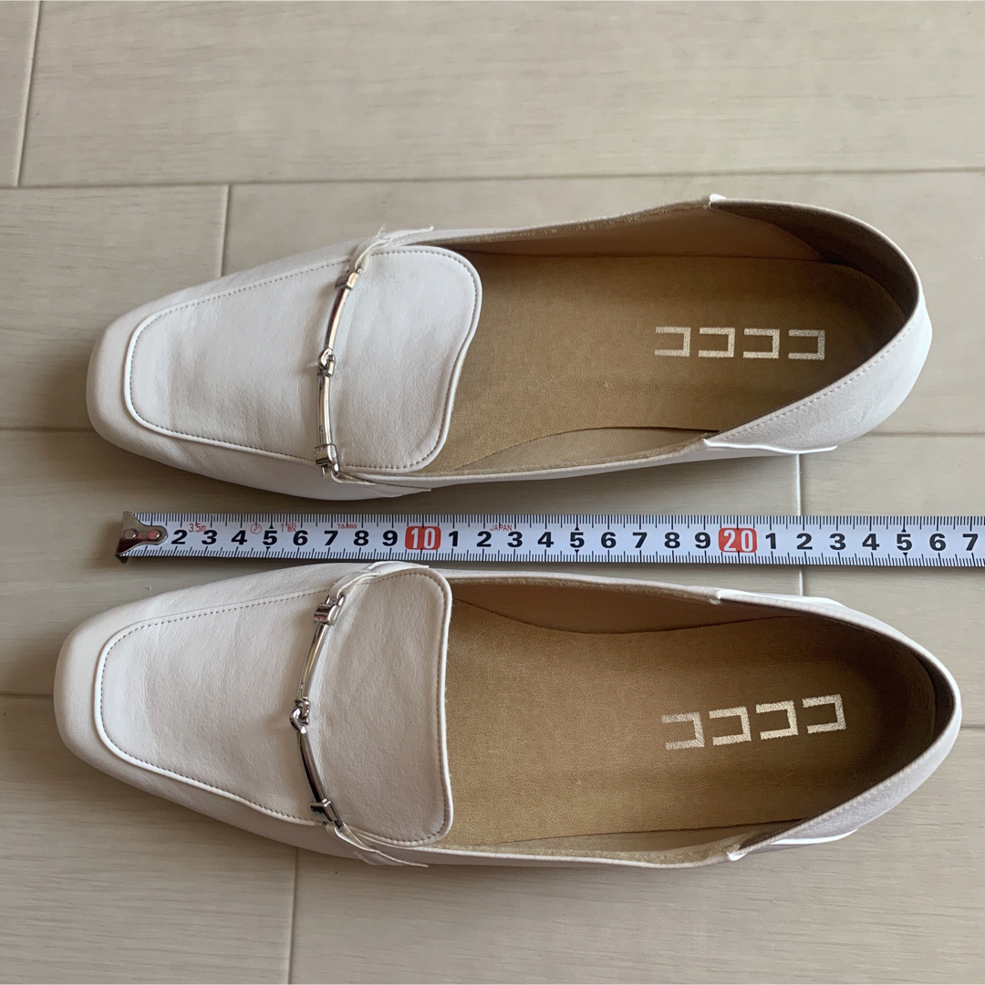 Toulousee  白　革　ビットローファー レディースの靴/シューズ(ローファー/革靴)の商品写真
