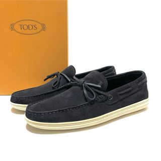 トッズ(TOD'S)の☆トッズ スエードレザー ドライビングシューズ 濃紺 イタリア製 モカシン 革靴(スリッポン/モカシン)