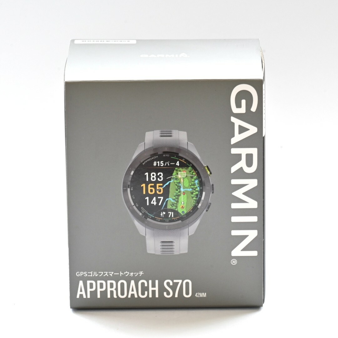 GARMIN(ガーミン)の【新品】GARMIN Approach S70 42mm スマートウォッチ メンズの時計(腕時計(デジタル))の商品写真