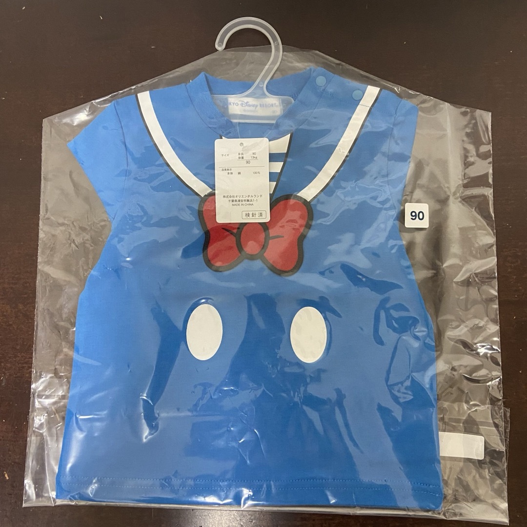 東京ディズニーリゾート限定　ドナルド　Tシャツ　パンツ　セット　90cm 新品 キッズ/ベビー/マタニティのキッズ服男の子用(90cm~)(Tシャツ/カットソー)の商品写真