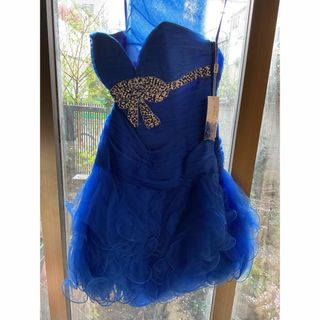 タダシショウジ(TADASHI SHOJI)の新品 USA PARTY DRESS SW ROYAL BLUE S(ひざ丈ワンピース)