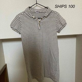 シップスキッズ(SHIPS KIDS)のSHIPS ボーダーワンピース　100(ワンピース)