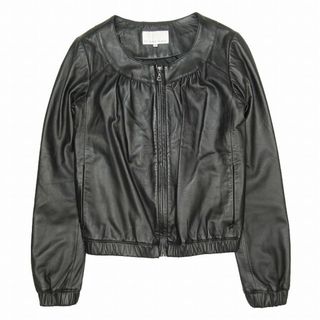 M-premier - 美品 エムプルミエ ラムレザー ジャケット ブルゾン アウター 34 BLM4