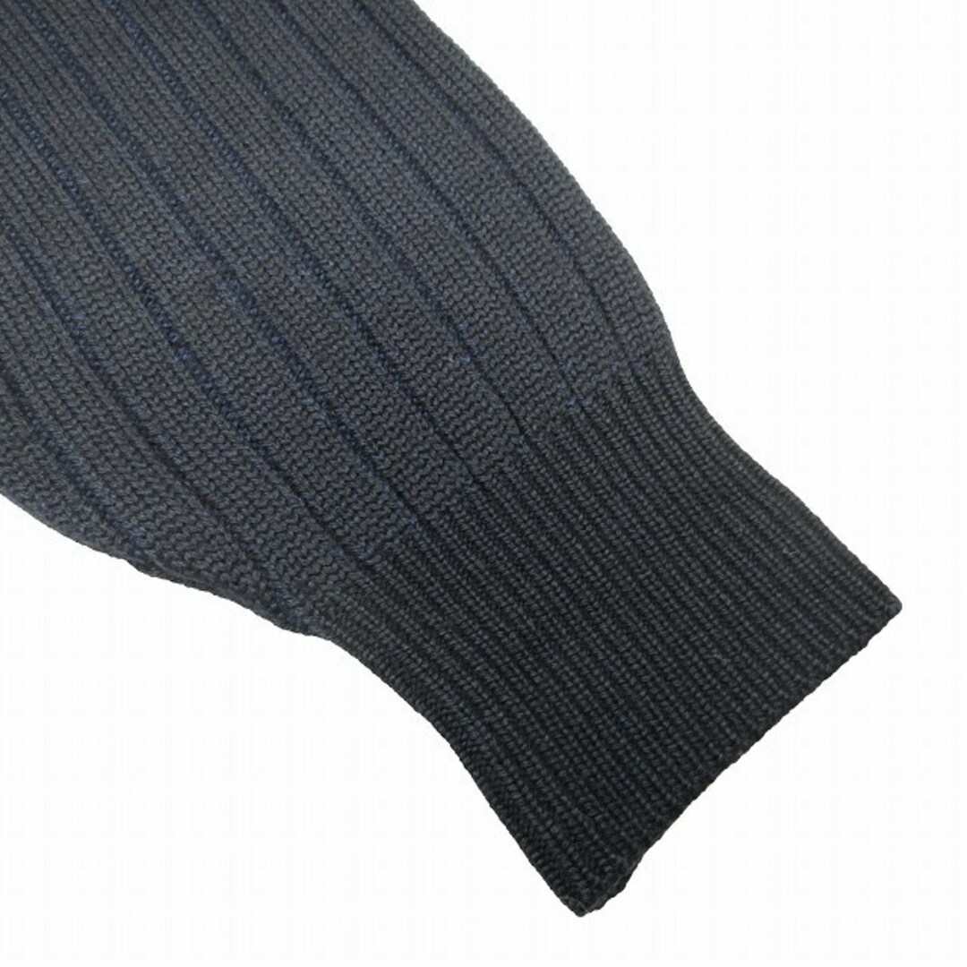 Trussardi(トラサルディ)のトラサルディ ウール × シルク ニット ポロシャツ カットソー M BLM4 メンズのトップス(カーディガン)の商品写真