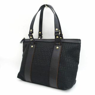 フェンディ(FENDI)のFENDI / フェンディ ◆FF ズッキーノ トートバッグ キャンバス ブラック 8BH179 【バッグ/バック/BAG/鞄/カバン】 ブランド【中古】 [0220485426](トートバッグ)