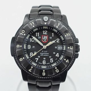 ルミノックス(Luminox)のLuminox / ルミノックス ◆F-117 ナイトホーク メンズウォッチ 腕時計 3400 クォーツ 【メンズ/MEN/男性/ボーイズ/紳士】【腕時計/うでとけい/ウォッチ/Watch】 【クォーツ】 ブランド【中古】 [0220485456](腕時計(アナログ))