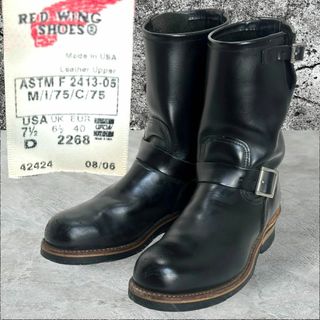 レッドウィング(REDWING)の☆人気モデル☆RED WING 2268 エンジニアブーツ 2006年8月 黒(ブーツ)