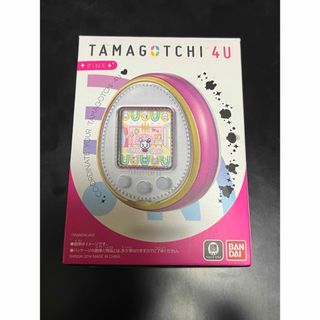 バンダイ(BANDAI)のたまごっち 4U ピンク カバー付き バンダイ(携帯用ゲーム機本体)