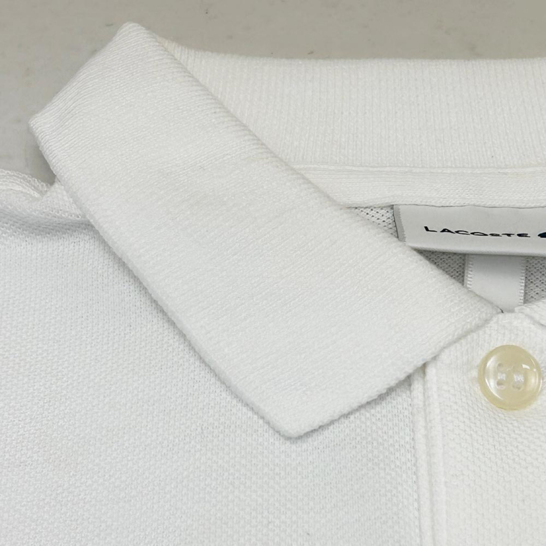 LACOSTE(ラコステ)の新品 LACOSTE ラコステ 半袖ポロシャツ ホワイト ボーイズ14サイズ レディースのトップス(ポロシャツ)の商品写真