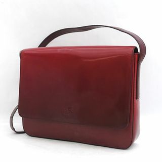 プラダ(PRADA)のPRADA / プラダ ■ショルダーバッグ レザー カーフ レッド 【バッグ/バック/BAG/鞄/カバン】 ブランド【中古】 [0990013084](ショルダーバッグ)