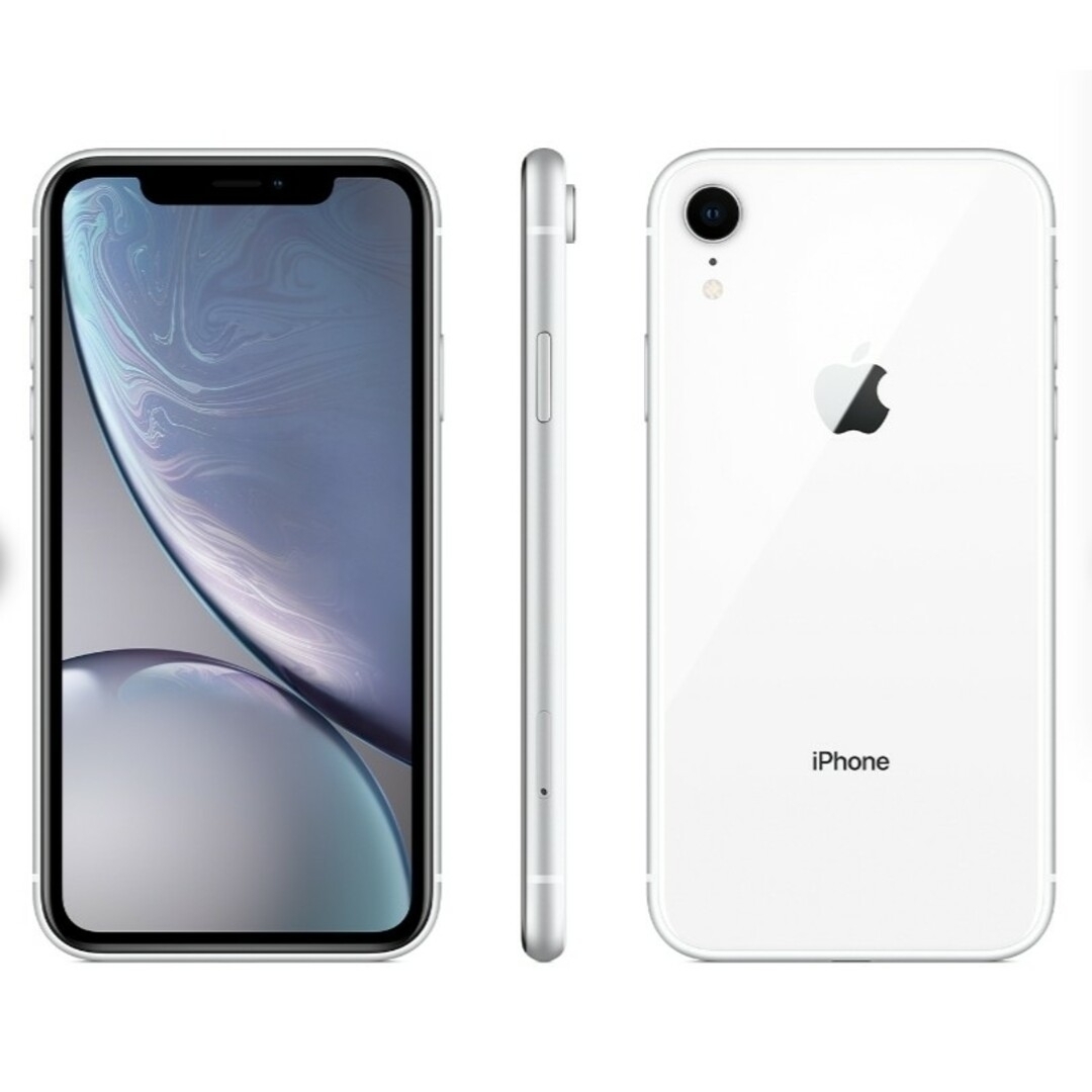 iPhone(アイフォーン)のdocomo Certified iPhone XR 白 64GB スマホ/家電/カメラのスマートフォン/携帯電話(スマートフォン本体)の商品写真