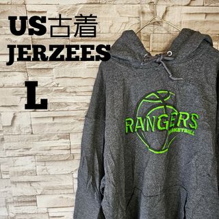 ジャージーズ(JERZEES)の美品 JERZEES パーカー ビッグプリント US古着(パーカー)