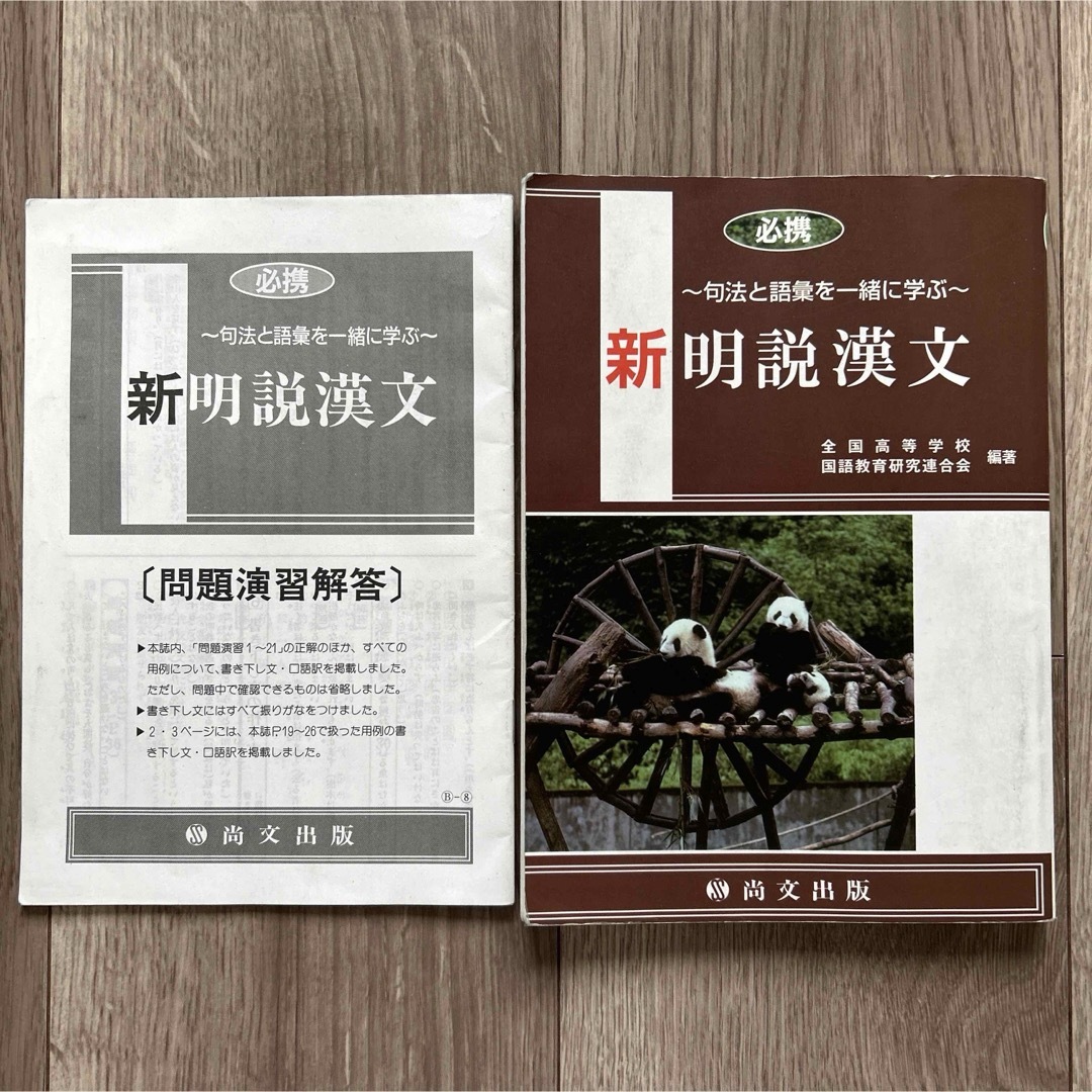 必携 新明説漢文 句法と語彙を一緒に学ぶ 尚文出版 書き込みあり エンタメ/ホビーの本(語学/参考書)の商品写真