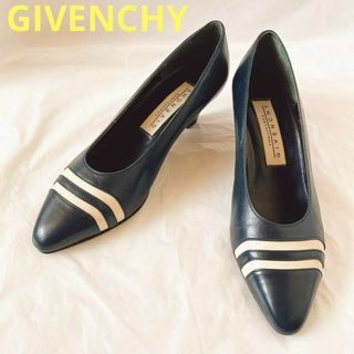 ジバンシィ(GIVENCHY)のジバンシイGIVENCHY パンプス　22.5cm ネイビー　レディース　ヒール(ハイヒール/パンプス)