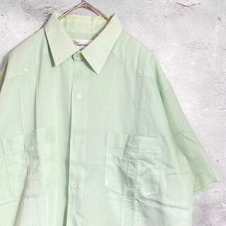 ヴィンテージ(VINTAGE)のキューバシャツ レギュラーカラー 古着 Mサイズ(シャツ)
