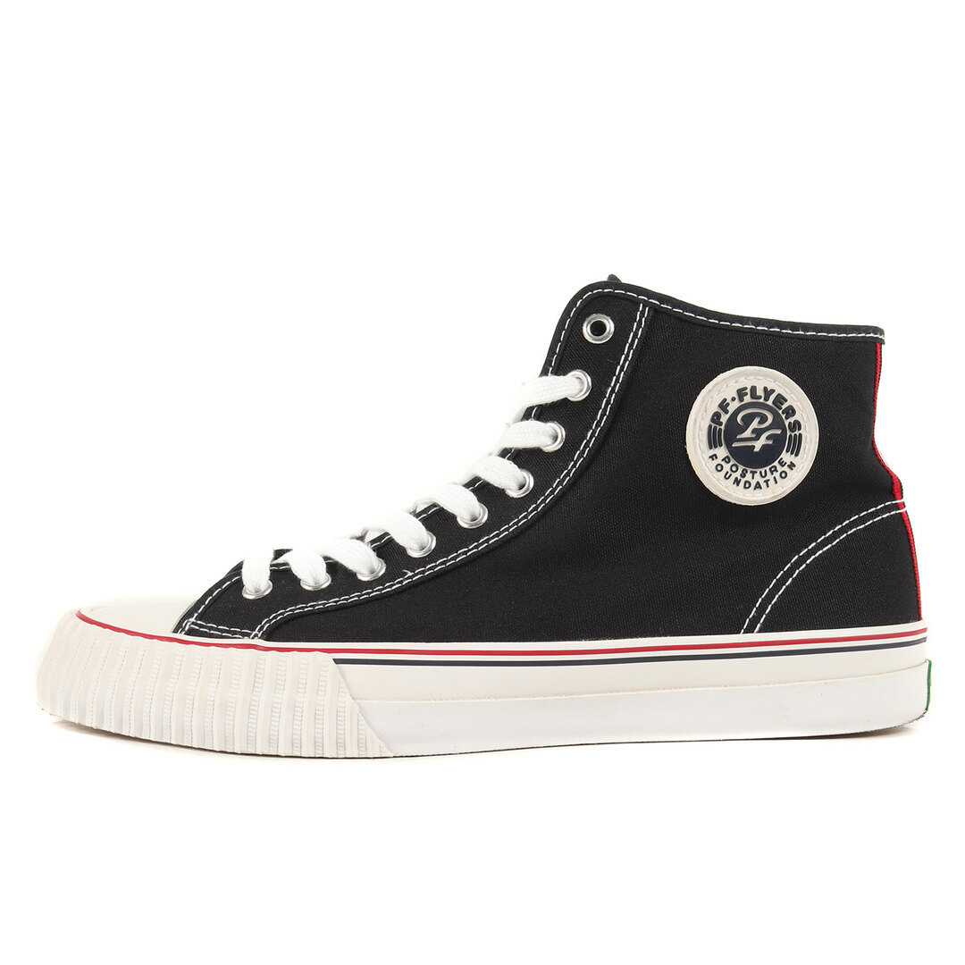 PF-FLYERS(ピーエフフライヤーズ)の美品 PF-FLYERS ピーエフ フライヤー サイズ:28.0cm MC1001 BK CENTER HI / キャンバス ハイカット スニーカー ブラック 黒 US10 D シューズ 靴【メンズ】【中古】 メンズの靴/シューズ(スニーカー)の商品写真