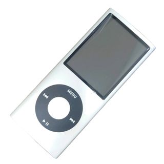 アップル(Apple)のApple iPod nano 第4世代 8GB シルバー A1285 動作未確認 【現状品】 12403K438(ポータブルプレーヤー)