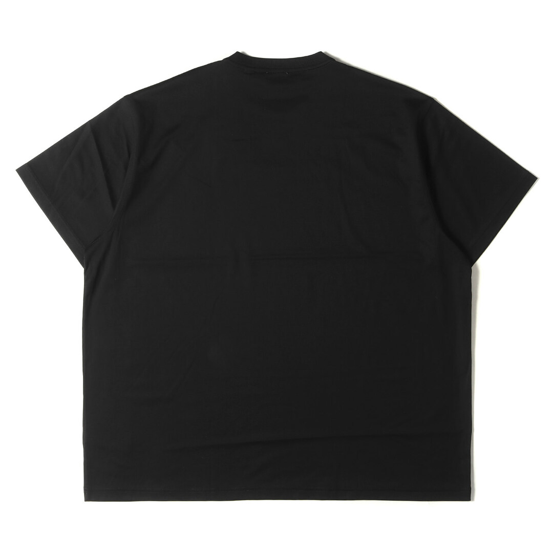 BURBERRY(バーバリー)の新品 BURBERRY バーバリー Tシャツ サイズ:XL 23SS ラバーロゴ オーバー サイズ クルーネック 半袖Tシャツ 8051968 ビッグシルエット REBURBERRY ブラック 黒 トップス カットソー【メンズ】 メンズのトップス(Tシャツ/カットソー(半袖/袖なし))の商品写真