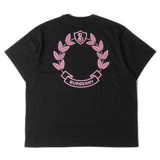 バーバリー(BURBERRY)の新品同様 BURBERRY バーバリー Tシャツ サイズ:XL 近年モデル オーク リーフ クレスト クルーネック 半袖Tシャツ Oak Leaf Crest T-Shirt 8071594 ロゴ ローレル ブラック 黒 トップス カットソー【メンズ】【中古】(Tシャツ/カットソー(半袖/袖なし))