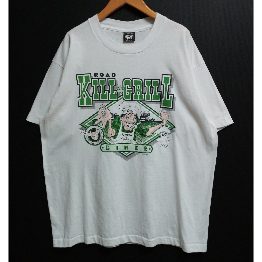 VINTAGE Road Kill N Grill Diner Tシャツ XL メンズのトップス(Tシャツ/カットソー(半袖/袖なし))の商品写真