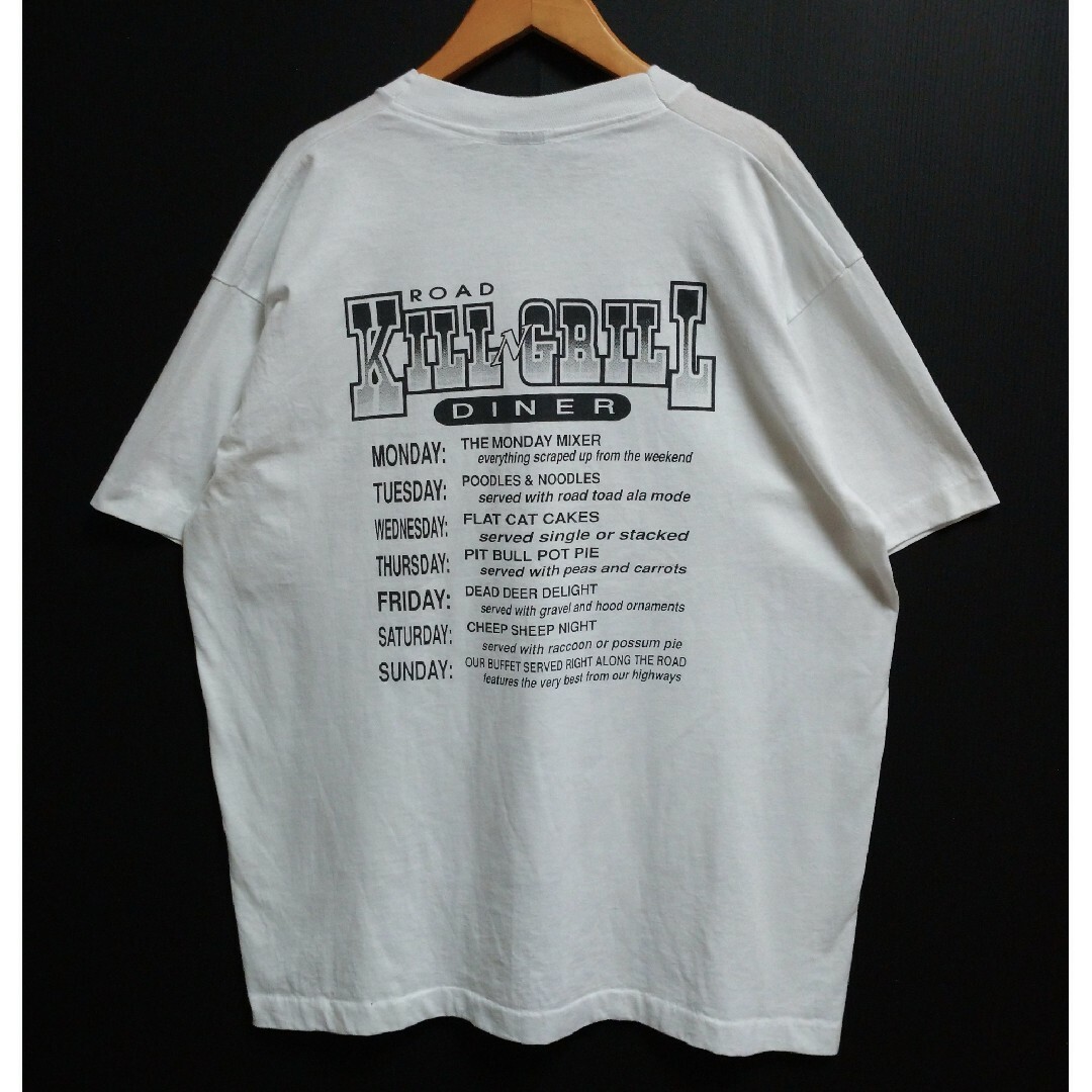 VINTAGE Road Kill N Grill Diner Tシャツ XL メンズのトップス(Tシャツ/カットソー(半袖/袖なし))の商品写真