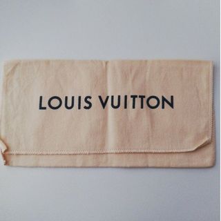 LOUIS VUITTON - ルイヴィトン　ヴィトン　ロゴ　ベージュ　保護袋　収納　長財布　財布　ウォレット