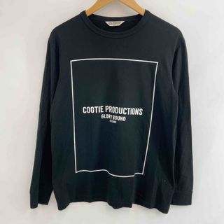 クーティー(COOTIE)のCOOTIE クーティ メンズ プリントTシャツ　長袖カットソー　リブ袖　黒(Tシャツ/カットソー(七分/長袖))