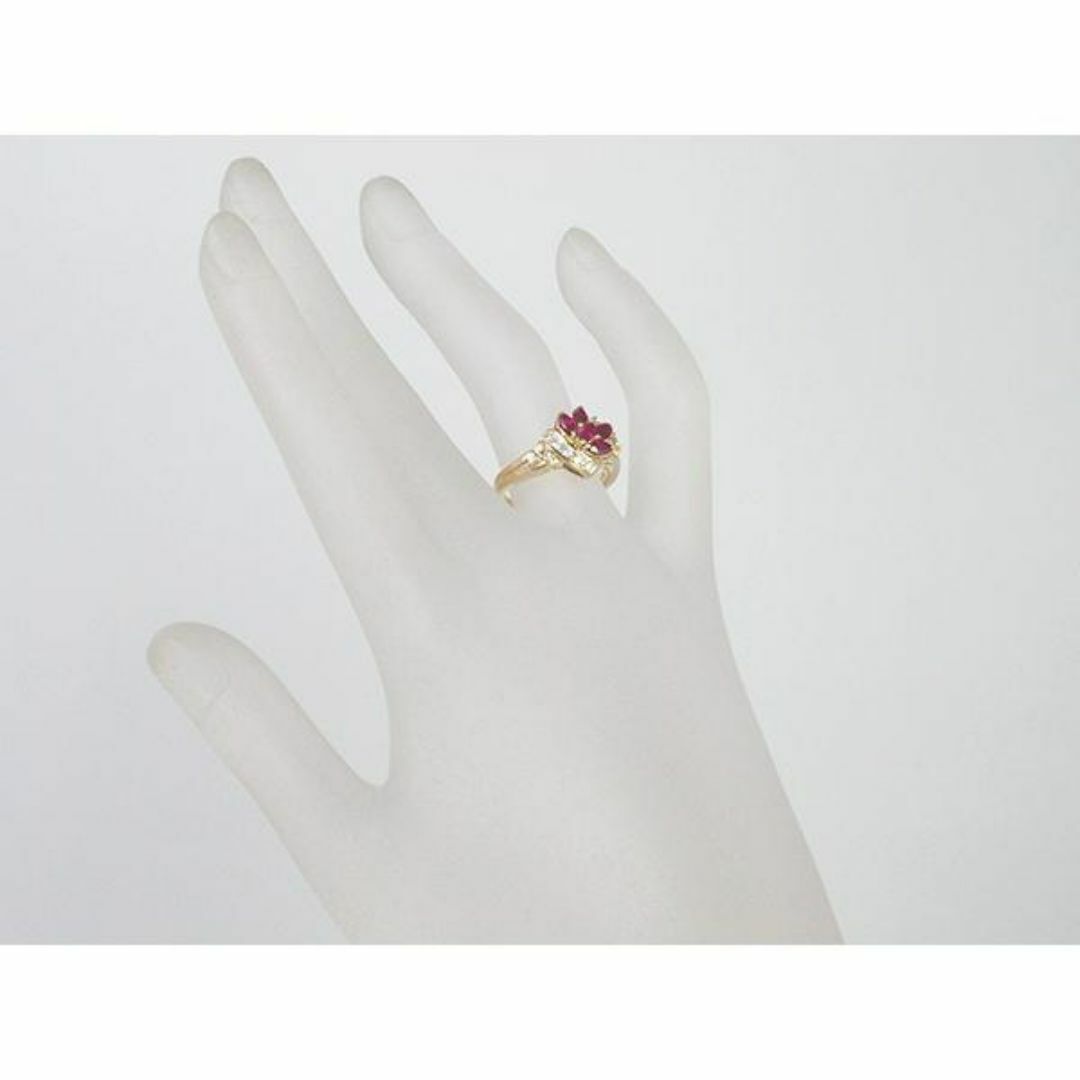 POLA(ポーラ)の◆ミウラ◆ポーラ POLA ルビー/0.65ct ダイヤモンド/0.18ct リング 12号 K18YG 仕上済【中古】 レディースのアクセサリー(リング(指輪))の商品写真