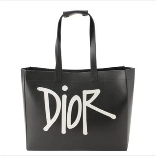 DIOR STUSSY レザートートバッグ