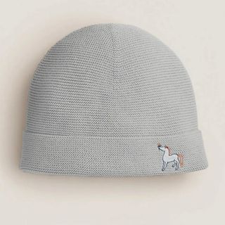 エルメス(Hermes)の【グレー】HERMES  Cabriole hat ベイビーハット(帽子)