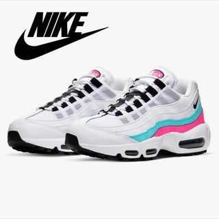 ナイキ(NIKE)の■ NIKE WMNS AIR MAX 95 WHITE GREEN PNK(スニーカー)