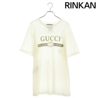 グッチ(Gucci)のグッチ  457095 X5L89 ヴィンテージロゴプリントダメージ加工Tシャツ メンズ L(Tシャツ/カットソー(半袖/袖なし))