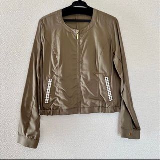 プロポーションボディドレッシング(PROPORTION BODY DRESSING)のプロポーション　パール付ブルゾン(ブルゾン)