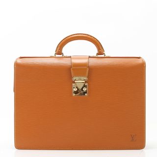 ルイヴィトン(LOUIS VUITTON)の極美品 ルイヴィトン エピ セルヴィエット フェルモワール M54358 レザー ビジネス バッグ 書類鞄 トート 通勤 A4 メンズ EHM W3-9(ビジネスバッグ)