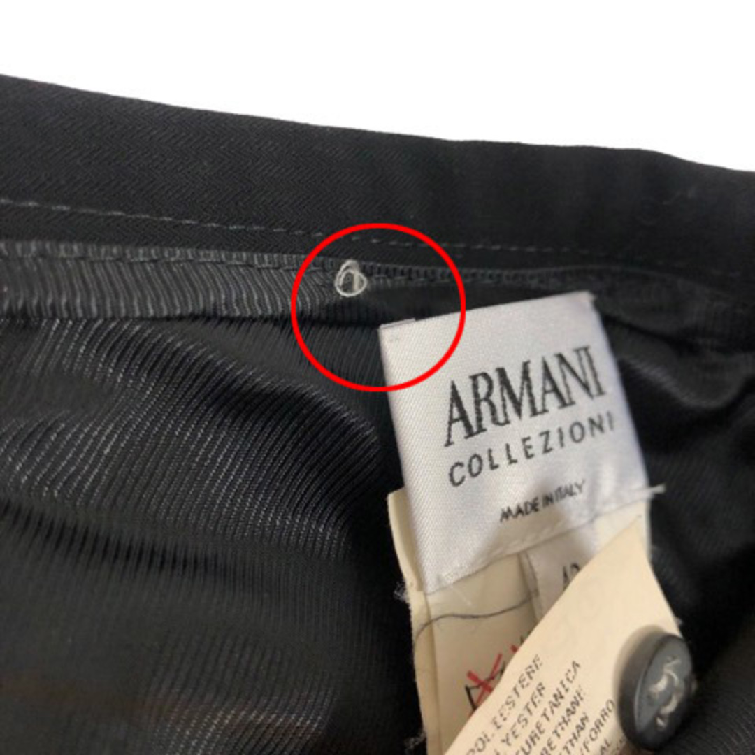 ARMANI COLLEZIONI(アルマーニ コレツィオーニ)のARMANI COLLEZIONI タイトスカート ひざ丈 無地 42 黒 レディースのスカート(ひざ丈スカート)の商品写真