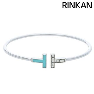 ティファニー(Tiffany & Co.)のティファニー  Tワイヤー K18YGダイヤバングル メンズ L(バングル/リストバンド)