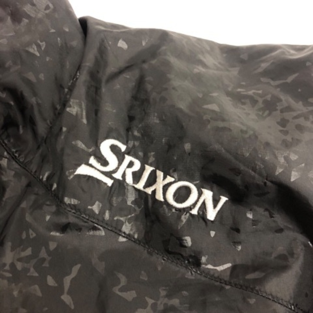 Srixon(スリクソン)のスリクソン SRIXON トレーナー 長袖 総柄 ロゴ刺繍 プリント 黒 白 赤 メンズのトップス(その他)の商品写真