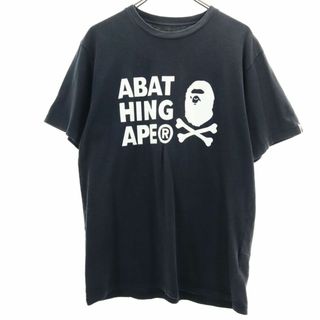 アベイシングエイプ(A BATHING APE)のアベイシングエイプ 半袖 Tシャツ ブラック A BATHING APE メンズ 古着 【240412】 メール便可(Tシャツ/カットソー(半袖/袖なし))