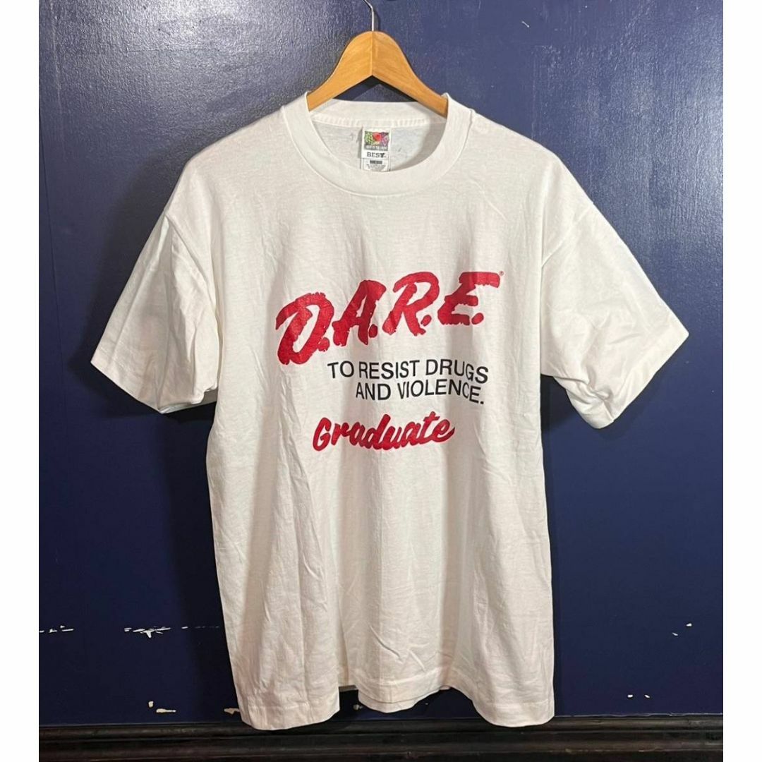 D.A.R.E ドラッグ 乱用予防 メッセージ　半袖　Tシャツ メンズのトップス(Tシャツ/カットソー(半袖/袖なし))の商品写真