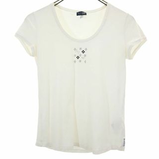 アルマーニジーンズ(ARMANI JEANS)のアルマーニジーンズ 半袖 Tシャツ S ホワイト系 ARMANI JEANS レディース 古着 【240412】 メール便可(Tシャツ(半袖/袖なし))