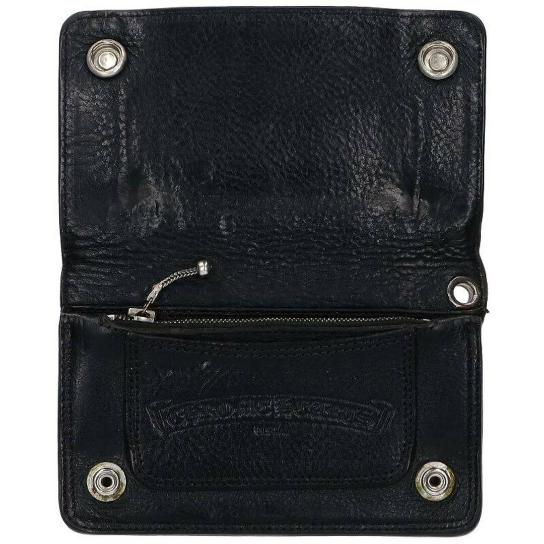 Chrome Hearts(クロムハーツ)のクロムハーツ  1ZIP/1ジップ クロスボタンレザーウォレット財布 メンズ ハンドメイドのファッション小物(財布)の商品写真