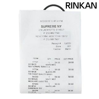 シュプリーム(Supreme)のシュプリーム ×エムエムシックス MM6  24SS  Receipt Wallet レシートデザインレザー財布 メンズ(財布)