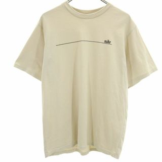 ナイキ(NIKE)のナイキ 90s 00s オールド 白タグ 半袖 Tシャツ S ベージュ NIKE メンズ 古着 【240412】 メール便可(Tシャツ/カットソー(半袖/袖なし))