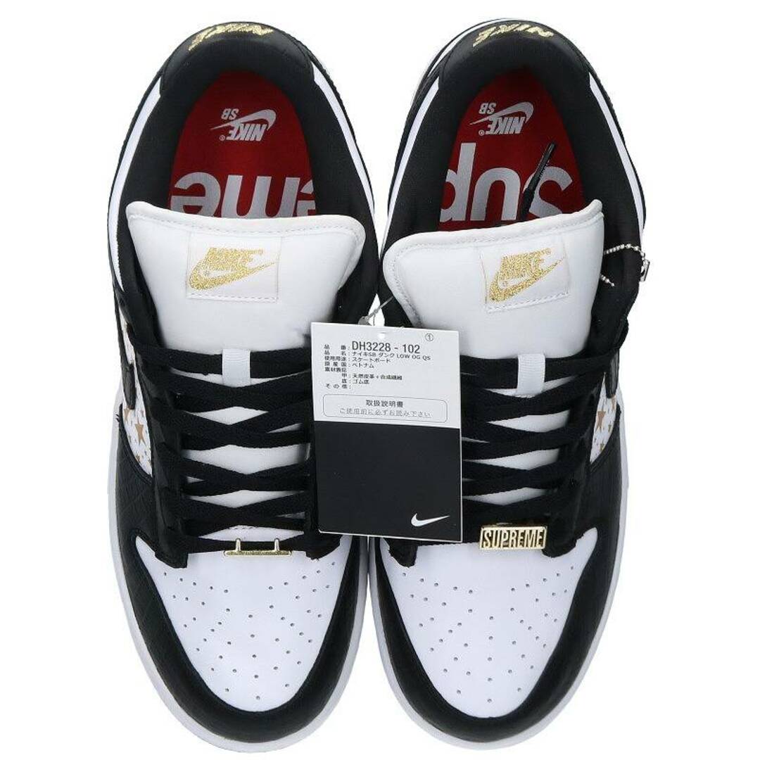 NIKE(ナイキ)のナイキ ×シュプリーム SUPREME  DUNK LOW OG QS DH3228-102 ダンクローオージークイックストライクスニーカー メンズ 28cm メンズの靴/シューズ(スニーカー)の商品写真