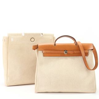 エルメス(Hermes)のエルメス □B 刻印 エールバッグ MM レザー 2WAY ショルダーバッグ 斜め掛け トート 通勤 A4 替えバッグ付 メンズ レディース EHM W4-7(ショルダーバッグ)