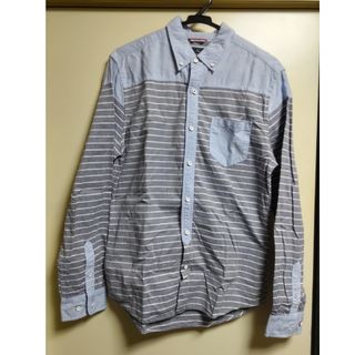 ネイビー(NAVY)のNavy ネイビー　長袖ボタンシャツ　ᒪサイズ(シャツ)