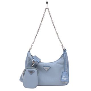 プラダ(PRADA)の　プラダ PRADA Re-Edition2005 Re-Nylonショルダーバッグ 1BH204 ライトブルー ナイロン レディース ショルダーバッグ(ショルダーバッグ)