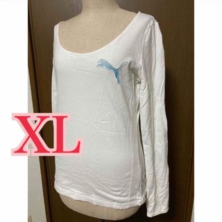 プーマ(PUMA)のPUMA 長袖Tシャツ 白 XL(Tシャツ(長袖/七分))